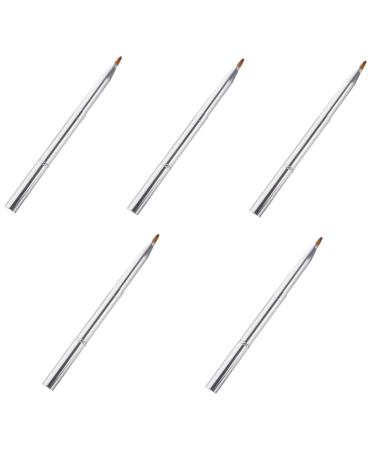 Balacoo 5pcs Double Ended Lipstick Brush Lip Make up Artificial Fiber Concealer Brush Miss