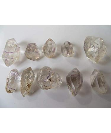 10 Tibet Water Clear Quartz Crystal Herkimer Diamond W Great Rainbows ningxiao