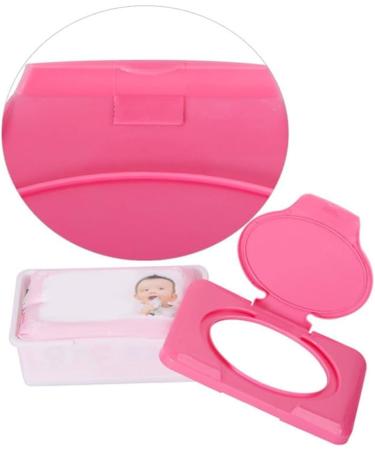 Tainrunse Wet Tissue Box Smooth Surface Multifunctional Helpful 80Pcs Large Capacity Wet Wipe Box Pink - Buy Online on GoSupps.com