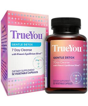 TrueYou Gentle Detox - Herbal Formula - 7 Day Cleanse - Supports Your Natural Detoxification Processes (52 Vegetable Capsules)
