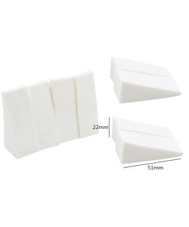 40pcs White Triangle Makeup Wedges - Premium Cosmetic Sponges for Flawless Foundation Application | Beauty Tools for Professional Makeup - Buy Online on GoSupps.com