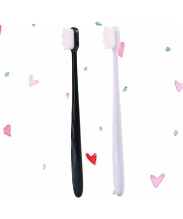 Gatuida Household Toothbrush Set - 2pcs Black Handle & Drawing Paper | International Shipping Available - Buy Online on GoSupps.com