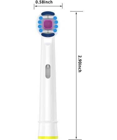 Zegupal Replacement Toothbrush Heads for Oral-B Braun - 4 Pack 3D White Electric Toothbrush Refill - Compatible & Quality Guaranteed - Buy Online on GoSupps.com