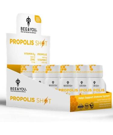 Immune Support Propolis Shot Supplement with Antioxidants - 12 Bottles - Buy Online on GoSupps.com