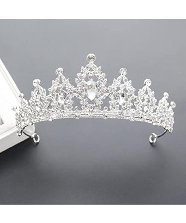 Crown Bride Diadem Crystal Tiara | Elegant Women's Hair Jewelry for Birthdays & Weddings - Perfect Gift - Buy Online on GoSupps.com