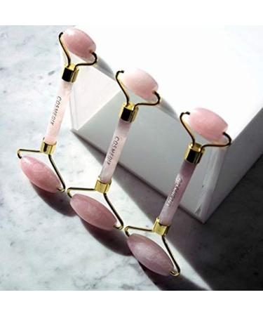 COSMEDIX Rose Quartz Face Roller for Wrinkles & Lifting - Eye & Ice Roller - Puffiness Relief - Instant Face Lift & Skin Care Tool - Buy Online on GoSupps.com
