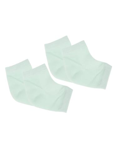 Housoutil 2 Pairs Mens High Heels Heel Sleeves for Cracked Foot Heel Sleeves for Cracked Heels High Heels for Men Highlights Hair Dye Kit Mesh Heels Sock Men and Women Ankle