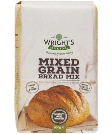 Wright's | Mixed Grain Bread Mix 5X500g | Wright's Mixed Grain is a complete bread mix with nine different grains and seeds that gives it its distinctive taste | For Machine or Hand Baking - Buy Online on GoSupps.com