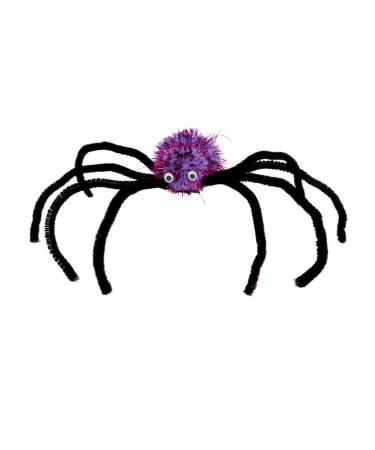 hgnxa Spooky Spiders Hairclip for Halloween Party Women Cosplay Gothics Hairpin Dark Series Kids Hair Accessories Room Decors Purple