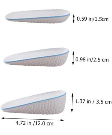 FRCOLOR 9 Pairs Orthopedic Heel Lift Insoles - Breathable Heightening Half Pad Cushions for Men & Women - Buy Online on GoSupps.com