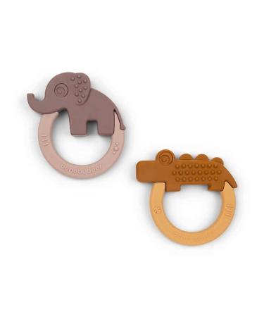Teething rings Done by Deer Elephant and Crocodile - Mustard