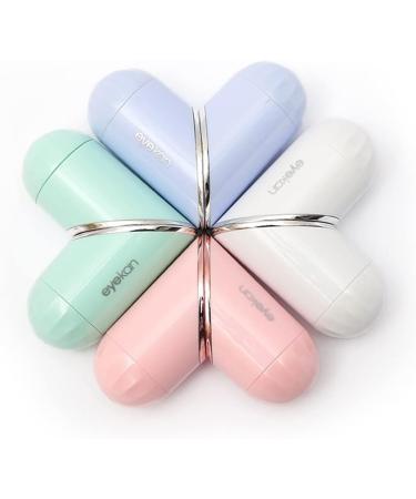 MTHH Cute Heart-Shaped Contact Lens Case for Women | Portable & Compact Cosmetic Box (White) - Perfect for Travel & Daily Use - Buy Online on GoSupps.com
