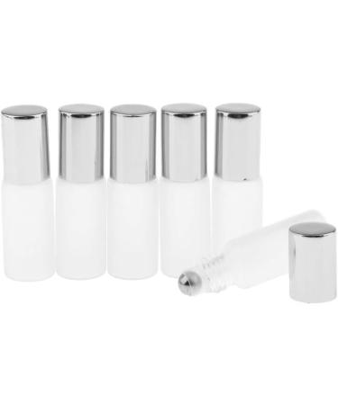 Buy Baosity Set of 6 Glass Roll-On Bottles (5ml) - Perfect for Essential Oils & Deodorants - Silver Empty Refillable International Shipping Available - Buy Online on GoSupps.com