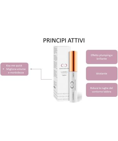  DERMATROPHINE Pro - Gloss Labbra | Whitening Lip Gloss | Lip Plumping | Natural Plumping Effect Lip Gloss for Full Plump and Super Glossy Lips | Lip Gloss - Buy Online on GoSupps.com