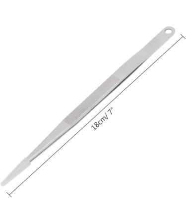 7 Long Stainless Steel Precision Tweezers - Fine Tip for Jewelry Watchmaking & Electronics - International Shipping Available - Buy Online on GoSupps.com