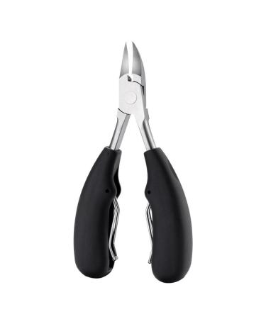 Nail Clippers for Thick Nails Stainless Steel Heavy Duty Toe Nail Clipper Dead Skin Trimmer for Men Seniors Black