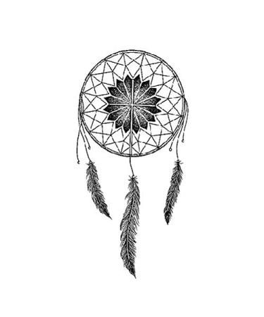 SanerLian Dream Catcher Temporary Tattoo Sticker Set of 12 (SF134) | Feather Wings Design | Waterproof | Shoulder Back Arm Hand | Men Women Adult | 10.5X6cm - Buy Online on GoSupps.com