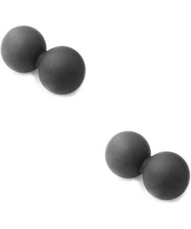 Minkissy Lacrosse Ball & Fitness Towels Set - High Density Muscle Roller & Yoga Mat Tear Resistant Sweat Absorbent - 2pcs Black for Studio & Relaxation - Buy Online on GoSupps.com