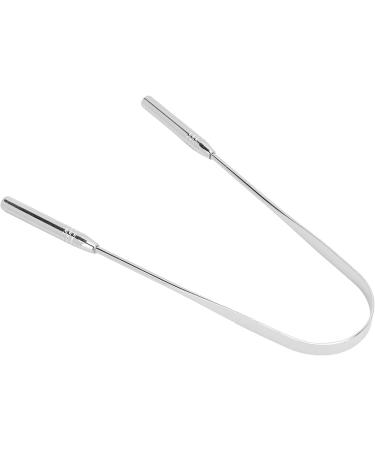Verdant Touch Stainless Steel Tongue Scraper - Ultimate Oral Care Tool for Bad Breath & Hygiene | Metal Tongue Cleaner - Buy Online on GoSupps.com