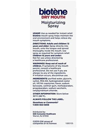 Biotene Moisturizing Gentle Mint Mouth Spray 1.5 oz - Pack of 6 - Buy Online on GoSupps.com