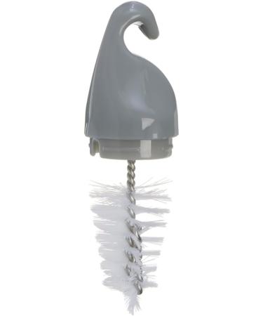Vital Baby NURTURE Deluxe Bottle Brush - Universal Size - Fits All Bottles - Intergrated Teat Brush - Durable Bristles - Foam Sponge - White/Grey Large - Buy Online on GoSupps.com