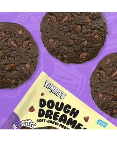 Yummo's Dough Dreamer Vegan Protein Cookie (12x50g) - Double Choc Chip Flavor - Buy Online on GoSupps.com