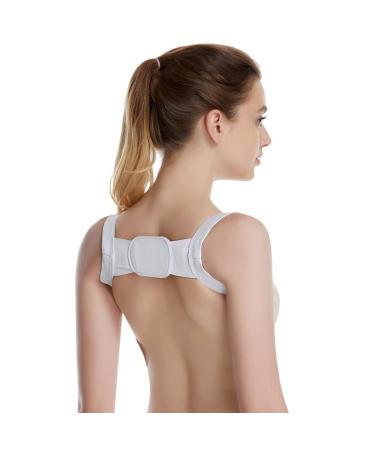 Posture Corrector Posture Clavicle Support Corrector Magnetic Therapy Back Straight Shoulder Brace Strap Belt Correct Adjustable Male Female Back Brace (Black XL) Better life White XL - Buy Online on GoSupps.com