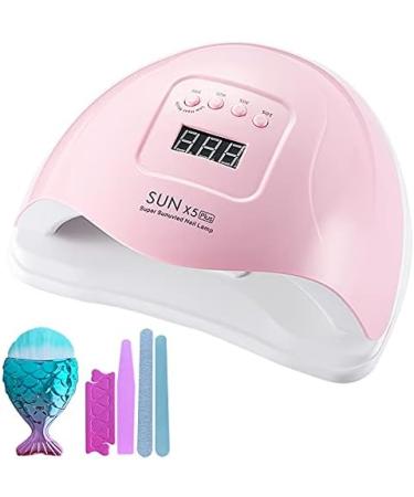 UV LED Nail lamp Nail curing Dryer 80W Fast professional Gel polish Nail light with 4 Timmer setting Auto sensor LCD Display portable tools for manicure/pedicure art salon and home Pink - Buy Online on GoSupps.com