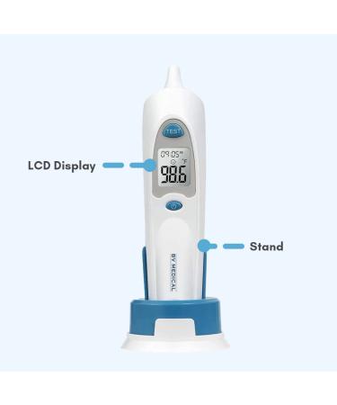 Buy Instant Fast Ear Thermometer - Perfect for Adults Kids & Babies | Includes 25 Probe Covers & Stand for Home or Clinic Use - Buy Online on GoSupps.com