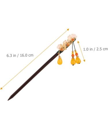 minkissy Wooden Hairpin Hair Pin Hair Barrettes Hair Clip Tassel Hair Stick Chinese Hair Sticks Hair Jewels for Women Chinese Hair Accessories Hair Sticks for Long Hair Wooden Hair Sticks 16X2.5X2CM Assorted Color - Buy Online on GoSupps.com