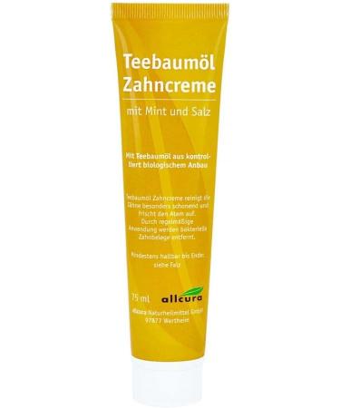 Buy Tea Tree Toothpaste 75 ml | Natural Anti-Bacterial Oral Care | International Shipping Available - Buy Online on GoSupps.com