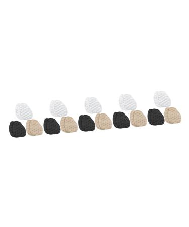 NOLITOY 15 Pairs High Heels Forefoot Pad Insoles for High Heels Forefoot Cushions Pads Foot Care Plantar is Unusual Metatarsal Forefoot Cushions Forefoot Stickers Soft