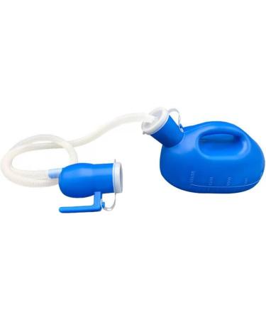 Lizusidtsy 2000Ml Plastic Potty Pee Bottle Pee Collector Male Bed Potty Pee Bottle Pee Collector Portable Pee Bottle with 160cm Tube Portable Pee Urine Bottle Toilet Supply