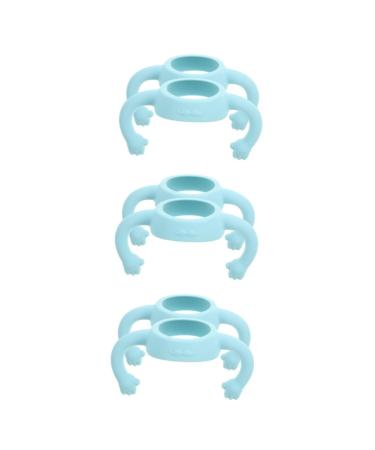 Toyvian 6 Pcs Bottle Handle Bottle Grip Handle Silicone Bottle Grip Bottle Grip Bottle Grip Bottle Accessories Wide Mouth Milk Newborn 14.00X5.00X5.00CMx3pcs Sky-bluex3pcs