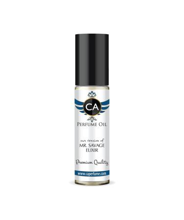 CA Perfume Club Impression of Christian Mr.Savage Elixir For Men Replica Body Oil Dupes Concentrated Fragrance Clone Alcohol-Free Grand Quality Sample Size Type For Parfums Cologne 0.3 Fl Oz/10ml CHRIST D MR.SAVAGE ELIXIR IMPRESSION 0.33 Fl Oz (Pack of 1)