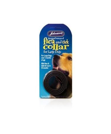 2 X Johnson's Waterproof Flea Collar for Dogs (Size: Large)