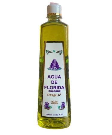 Siete Machos Urania Agua de Florida - Florida Water Cologne 1000 ml/33.82 fl. oz. 33.82 Fl Oz (Pack of 1) - Buy Online on GoSupps.com