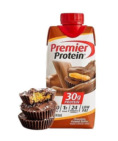 Premium Chocolate Peanut Butter Protein Shake - 30g Protein Ready to Drink 6 Pack Bundle - International Shipping - Buy Online on GoSupps.com