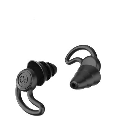 Delucky Ear Plugs for Noise Reduction  Ear Plugs for Sleeping Noise Cancelling  Washable Hearing Protection for Work  Travel  Concert  Swimming  Sleep Snoring  (Black)