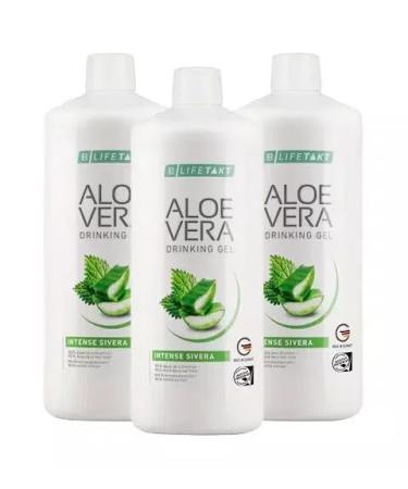 LR Lifetakt Aloe Vera Drinking Gel Intense Sivera Health Care Women Men Drink Every Day Natural Treatment Set of 3-1000 ml./33.3 fl.oz