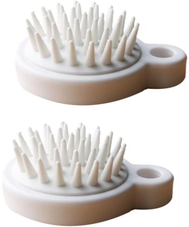 Beaupretty 4-Piece Bathroom Accessories Set Scalp Massage Brush & Hair Washing Scrubber - Japan White for Ultimate Clean & Relaxation - Buy Online on GoSupps.com