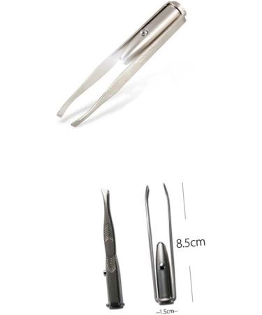 Angoily Led Light Eyelash Tweezer Eyebrow Hair Removal Tweezer Eyebrow Tweezer - Buy Online on GoSupps.com