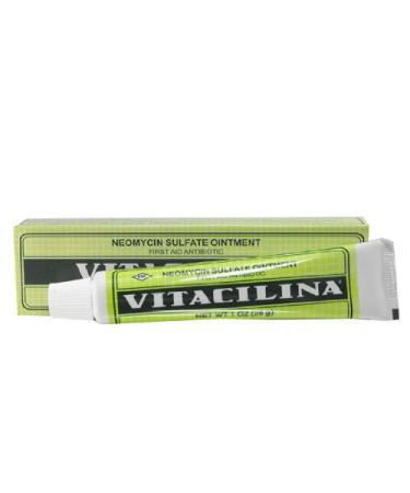 Vitacilina First Aid Antibiotic Ointment 1 0z - (Ah! Qu Buena Medicina!) Pack of 2!!