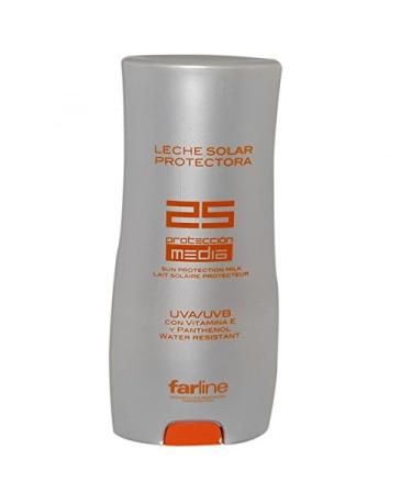 FARLINE Sun protection 25 middle protection 200 ml with vitamin E and pantenol