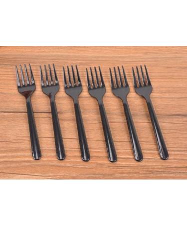 100 Pcs Clear Plastic Forks Bulk 4.5 inch Length Sturdy and Durable Disposable Forks for Party Picnic Barbecue Restaurant Dinner Dessert - Buy Online on GoSupps.com