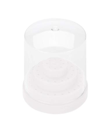 Nail Drill Holder with 48 Holes - Plastic Nail Art Stand & Drill Bit Organizer Box (White) - Perfect for Home & Salon Use - Buy Online on GoSupps.com