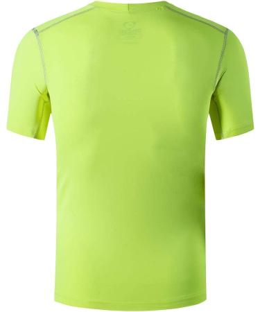 Sportides Boys Short Sleeve Dry Fit Sport Tee Shirts 3 Pack - Black + Blue + Greenyellow - Buy Online on GoSupps.com
