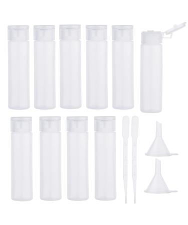 BENECREAT 10 Pack 18ml 0.6oz Plastic Squeeze Flip Cap Bottle Travel Essentials Sample Bottles Travel Size Toiletries for Shampoo Toner Cosmetic Containers Festival Gift 18ml/0.6oz - Buy Online on GoSupps.com