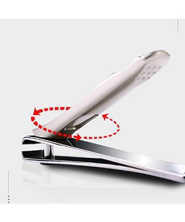 RIYAN Stainless Steel Portable Nail Clippers Adult Manicure Scissors with Embedded File Single Manicure Tool - Buy Online on GoSupps.com