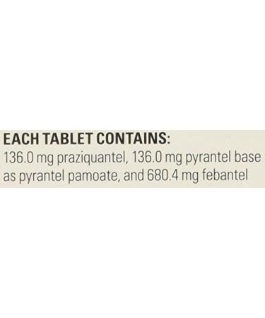 Bayer Animal Health Quad Dewormer for Large Dogs - Effective Deworming Tablets for Dogs Over 45 lbs - 2 Chewable Tablets - Buy Online on GoSupps.com